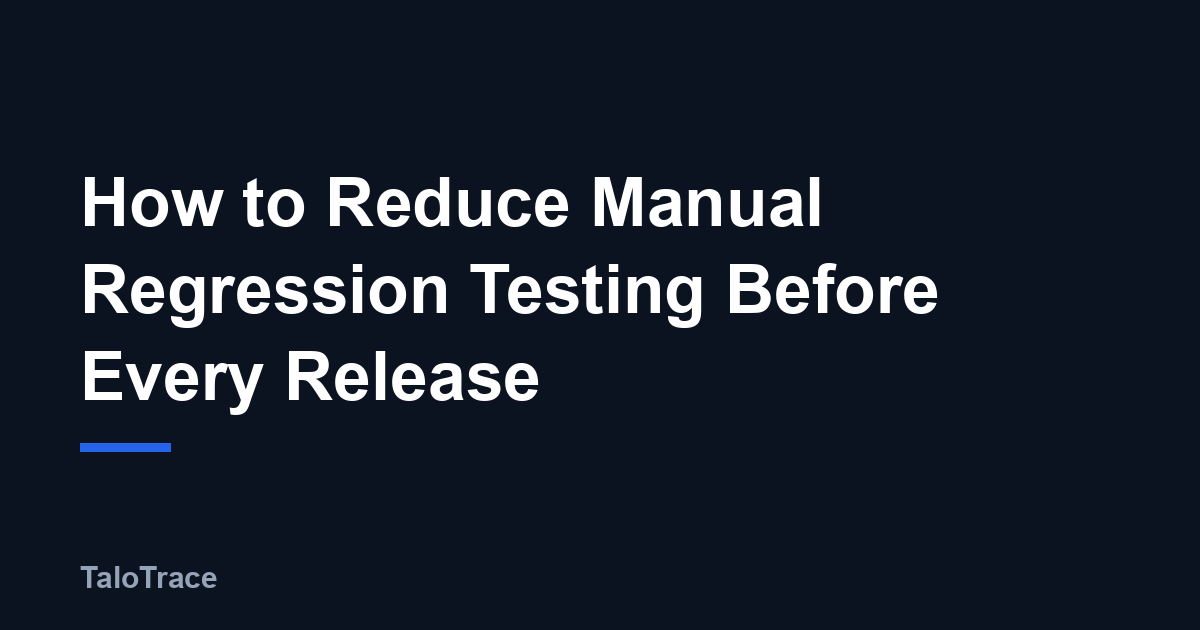 A developer checking a release checklist next to a laptop displaying an automated test run in progress.
